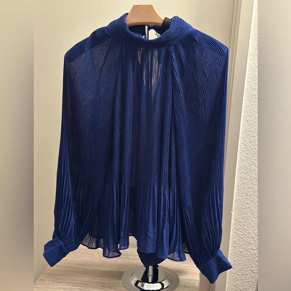 Banana Republic - Women’s Pleated Volume Sleeve Blouse/Top